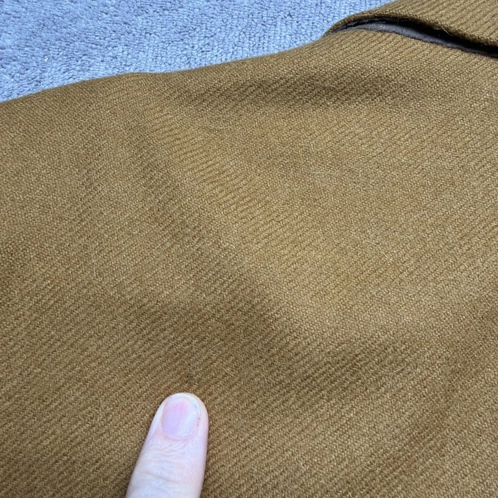 Alpaca Wool‎ Sport Coat Blazer Brown Mens 43R Made in Canada Classic Tailored